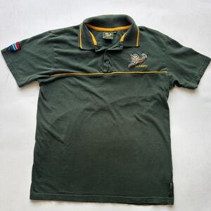 SA Rugby South African Rugby Polo small-medium green Springboks vintage jersey